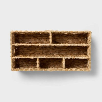 Natural Woven Makeup Organizer - Threshold
