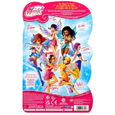 Winx Club Aisha Fairy 10.5" Fashion Doll with Glitter Outfit and Removable Wings