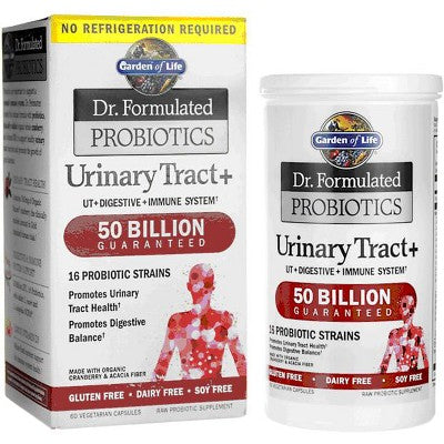 Garden of Life Probiotics Dr. Formulated Probiotics Urinary Tract+ 50 Billion Cfu Capsule 60ct