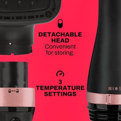 Gold N Hot Ionic Detachable Hair Dryer & Styler - 1875 Watt: Volumizing, 3 Heat Settings, Ceramic, Includes Instruction Manual