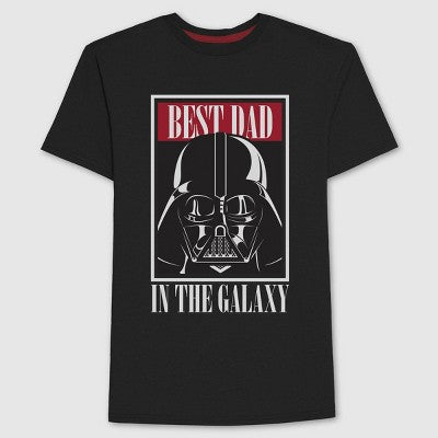 Men's Star Wars Best Dad Short Sleeve T-Shirt - Black L