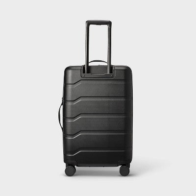 Hardside Medium Checked Spinner Suitcase - Open Story?Black (LOCAL PICKUP ONLY)