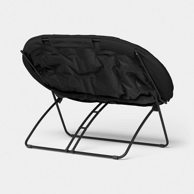 Double Dish Dorm Chair Black - Room Essentials (LOCAL PICKUP ONLY)