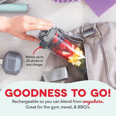 Dash Portable USB Blender Gray