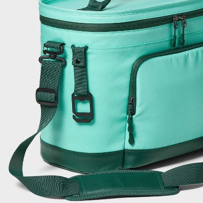 21.7L Soft Sided 30 Cans/ 23 qt Cooler Green - All In Motion