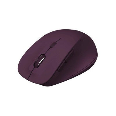 North Wireless Ergonomic 6 Button Mouse - Plum Purple: Radio Frequency, Built-In Battery