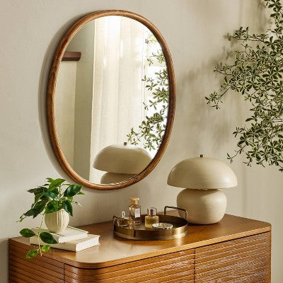 30"x27" Rounded Corner Accent Mirror - Hearth & Hand with Magnolia (LOCAL PICKUP ONLY)