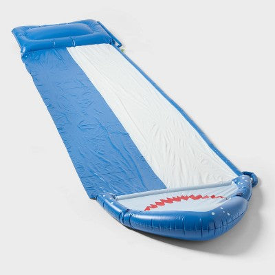 Shark Water Slide - Sun Squad: Lawn Water Slide for Ages 5-12, Max 154 lbs