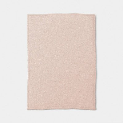 50"x70" Heathered Comfort Plush Throw Pink - Room Essentials