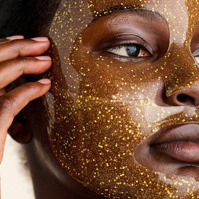LOOPS Tinsel Glow Brightening Hydrogel Face Mask - 1.06oz: Paraben-Free, Phthalate-Free, Artificial Fragrance-Free, Ideal for Eye Area, All Skin Types