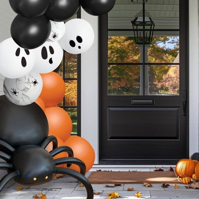 MINNIDIP Reusable Balloon Garland Spider Black