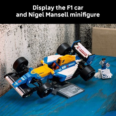 LEGO Icons Williams Racing FW14B & Nigel Mansell Model Car Set for F1 Fans 10353