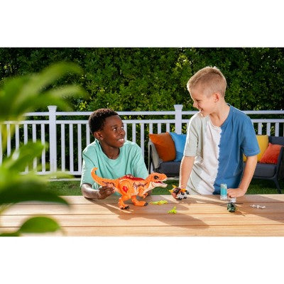 Robo Alive Dino Escape: Dinosaur Figure Playset with 6 Pieces, Educational Focus on Animals