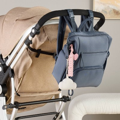 Mini Boxy Solid Backpack Diaper Bag - Blue - Cloud Island