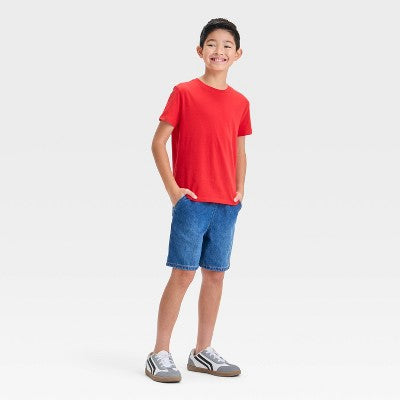Boys' Short Sleeve T-Shirt - Cat & Jack Red L Husky