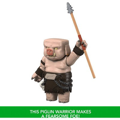 Minecraft Piglin Warrior Action Figure & Accessories, Toy Set Inspired by A Minecraft Movie