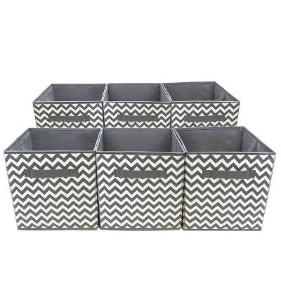 Sorbus Chevron Cube Basket for Home Bathroom and More