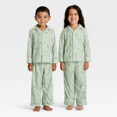 Toddler Gingerbread Striped Long Sleeve Shirt and Pants 2T