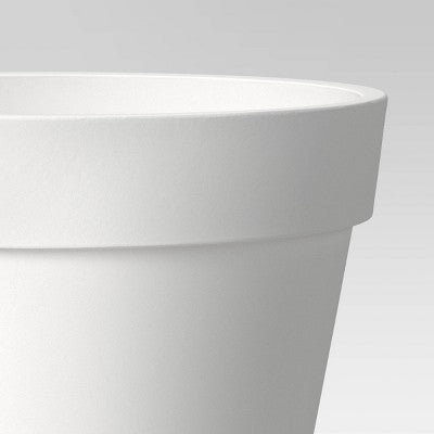 Classic Composite Indoor Outdoor Planter Pot 15.875"x15.875" Cream - Threshold