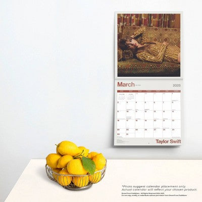 Taylor Swift BrownTrout 2025 Wall Calendar 12"x12"