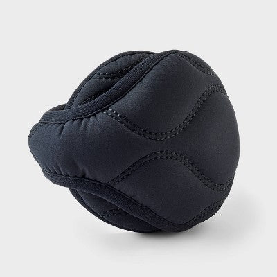 Quilted Behind the Head Earmuff- All In Motion Black One Size Fits Most