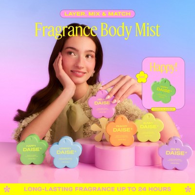 DAISE Fragrance Women's Body Mist - Happy - 3.38 fl oz: Amber, Earthy, Perfumes and Colognes, Spray