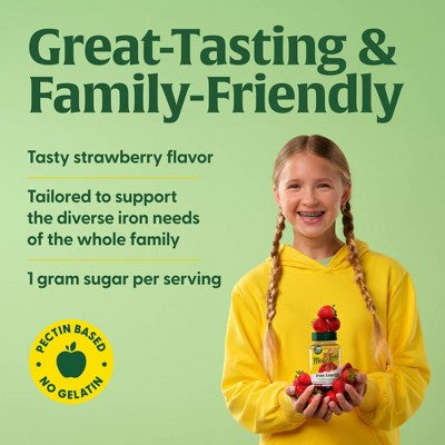 MegaFood Iron Energy Dietary Supplement Vegan Gummies - 60ct