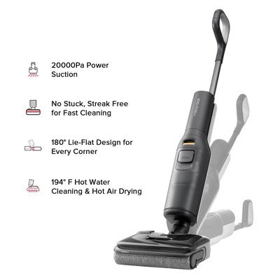 Roborock F25 Cordless Wet Dry Vacuum Cleaner, Floor Washer, Self-Cleaning & Drying System, 60 Min Run Time, Zero-Tangle & Streak-Free (LOCAL PICKUP ONLY)
