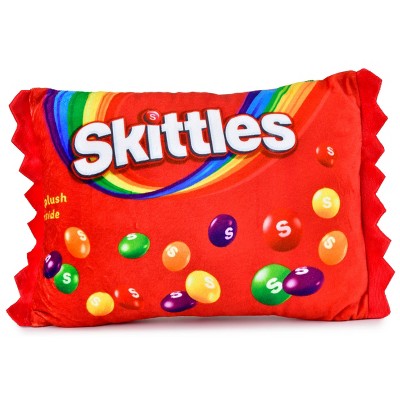 Iscream Skittles Plush: Polyester Stuffed Toy, Food Theme, 14"W x 9"H x 3"D