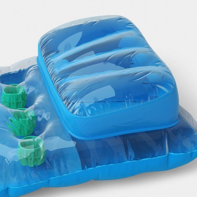 Pocket Lounge Pool Lounger - Sun Squad Blue