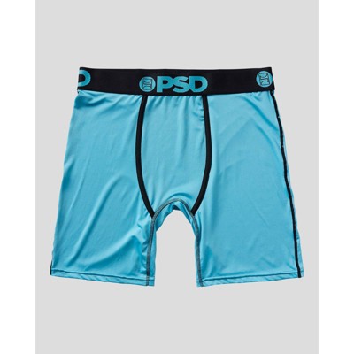 PSD Men's Floral Print Boxer Briefs 2pk - Green/Light Aqua Blue/Black L