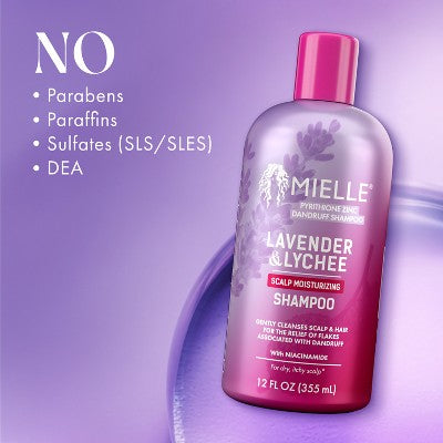 Mielle Organics Scalp Soothing Shampoo - Lavender & Lychee - 12 fl oz