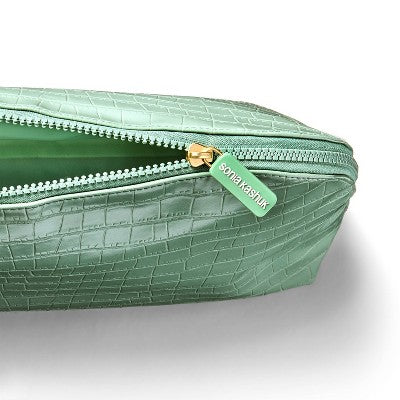 Sonia Kashuk Large Travel Makeup and Toiletry Bag Set - 2pc - Sage Croc