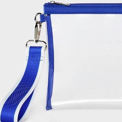 Game Day Clear Wristlet Clutch - Wild Fable Blue