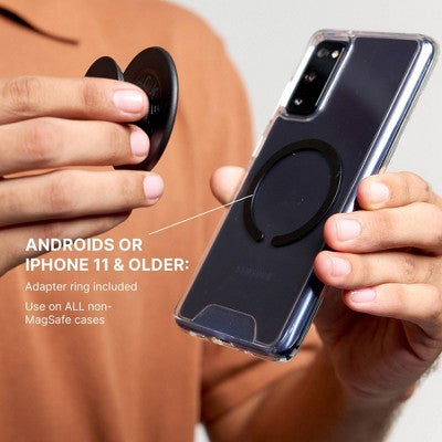 PopSockets Magnetic Phone GripwithMagSafe,MagneticAdapter RingIncluded - Nigiri