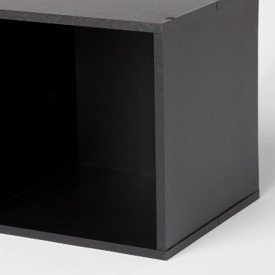 3 Cube Decorative Book Shelf Black- Brightroom (LOCAL PICKUP ONLY)
