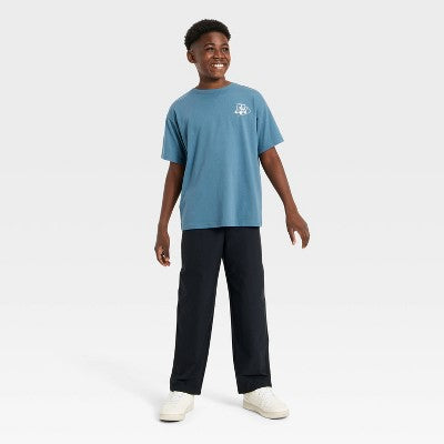 Boys' Cotton Active T-Shirt - All In Motion Blue S