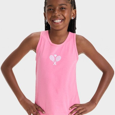 Girls' Tennis Graphic Tank Top - Cat & Jack Medium Pink M