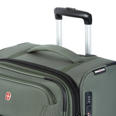 SWISSGEAR Zurich Softside Medium Checked Spinner Suitcase - Green