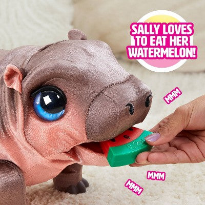 FurReal Sally The Silly Hippo 9" Interactive Plush Kids Toys for Ages 4 Up by Just Play