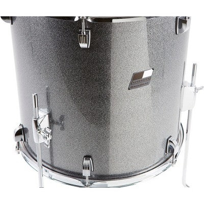 Ludwig BackBeat 5-Piece Drum Set With Hardware and Cymbals - Metallic Silver Sparkle