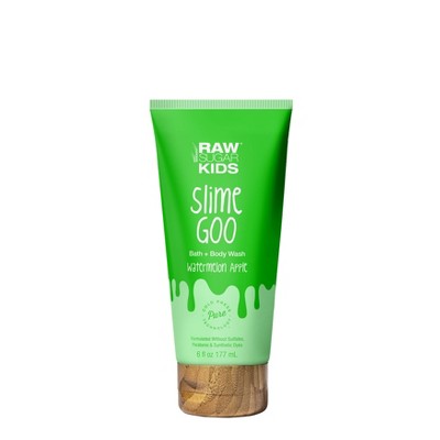 Raw Sugar Kids' Slime Goo Bath & Body Wash - Watermelon + Apple - 6 fl oz