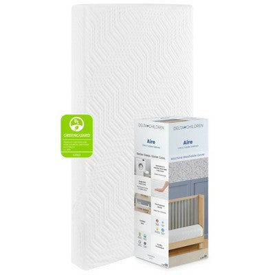 Delta Children Aire Standard Crib and Toddler Foam Mattress 5": Firm, High-Density, Breathable, 9 lb (LOCAL PICKUP ONLY)