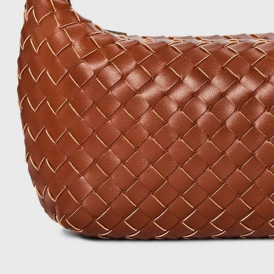Mini Woven Handbag Clutch - A New Day Brown
