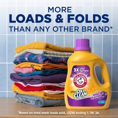 Arm & Hammer Plus OxiClean with Odor Blasters Fresh Burst Liquid Detergent 74 loads - 96.2oz