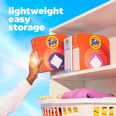 Tide Evo Original Laundry Detergent Tiles - 16ct: Box, Cold Water Detergent, Dye-Free, High Efficiency