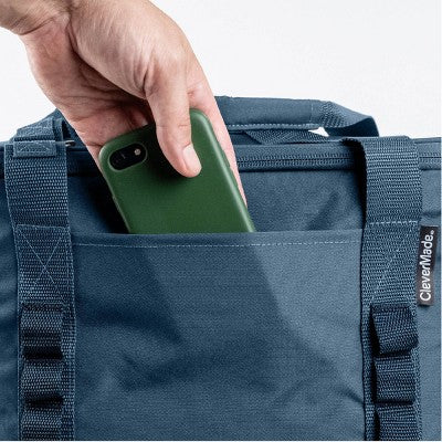 CleverMade Collapsible Tahoe 30 Cans Soft Sided Cooler - Ocean: Water-Resistant with Adjustable Straps