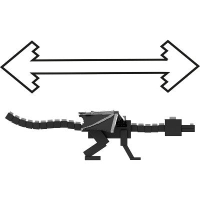 Minecraft Dragon's Breath Attack Ender Dragon Action Figure with 10 Discs, 20" Wingspan