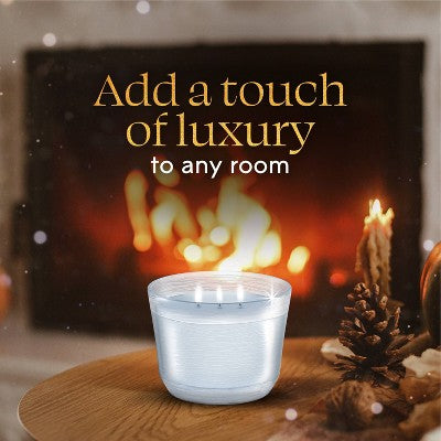 Glade 3 Wick Scented Candle in Glass Jar - Bergamot & Eucalyptus - 6.8oz