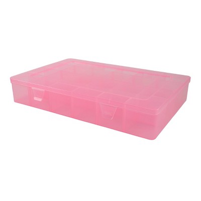 Cook With Color Snack Box with Adjustable Dividers Pink